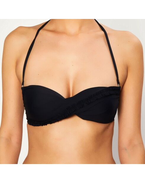 Haut de Maillot de bain Oscar noir