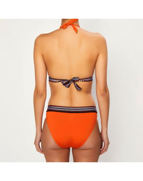 Top bikini push-up arancione scuro Sunny
