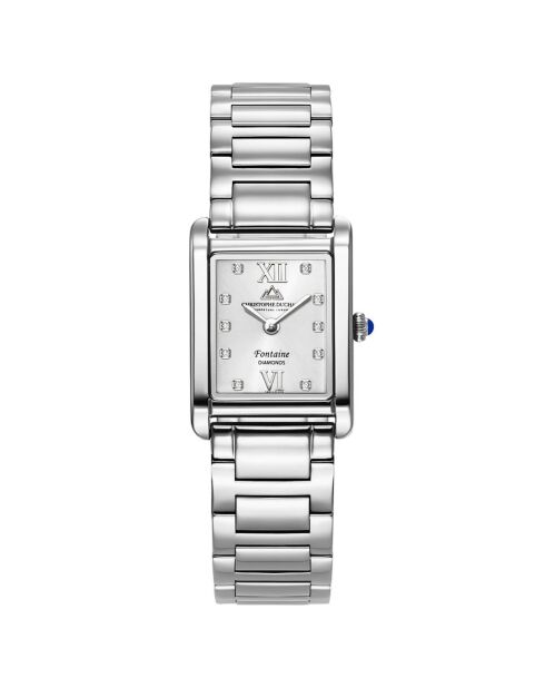 Montre Femme Quartz en Acier Fontaine argentée