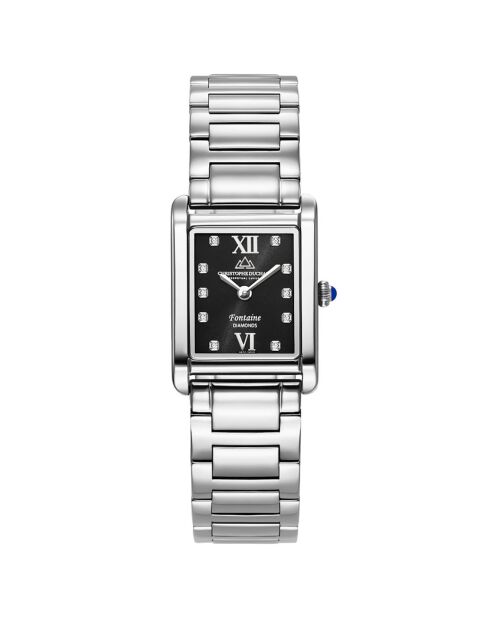 Montre Femme Quartz en Acier Fontaine argentée