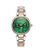 Montre Femme Quartz en Acier Etoile argenté/rose doré