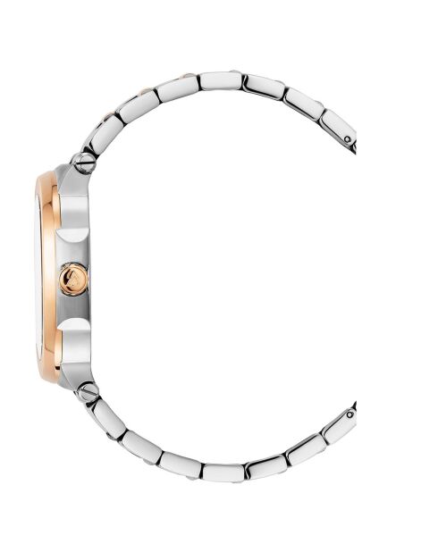 Montre Homme Quartz en Acier L'Envie argenté/rose doré