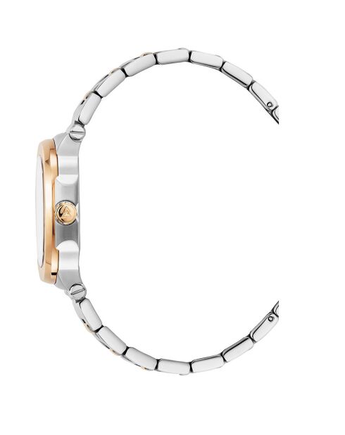 Montre Femme Quartz en Acier L'Envie argenté/rose doré