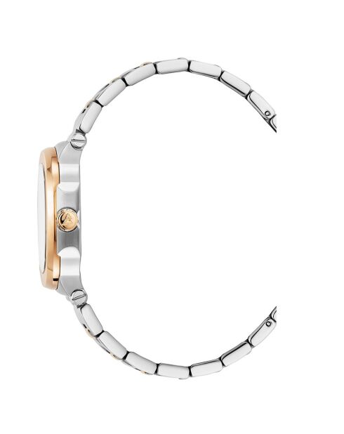 Montre Femme Quartz en Acier L'Envie argenté/rose doré