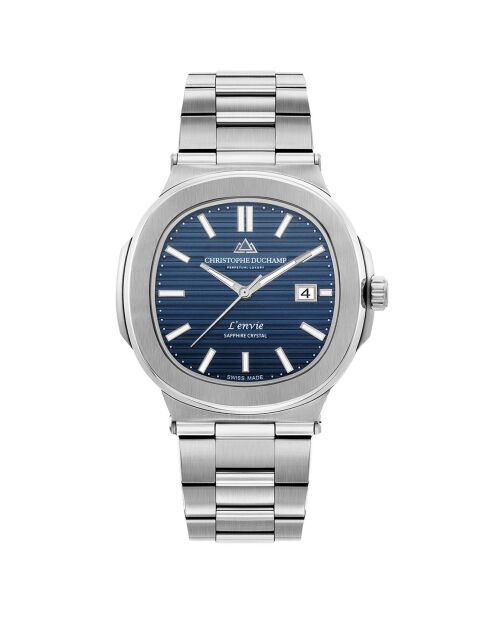 Montre Homme Quartz en Acier L'Envie argentée