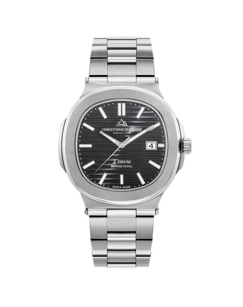 Montre Homme Quartz en Acier L'Envie argentée