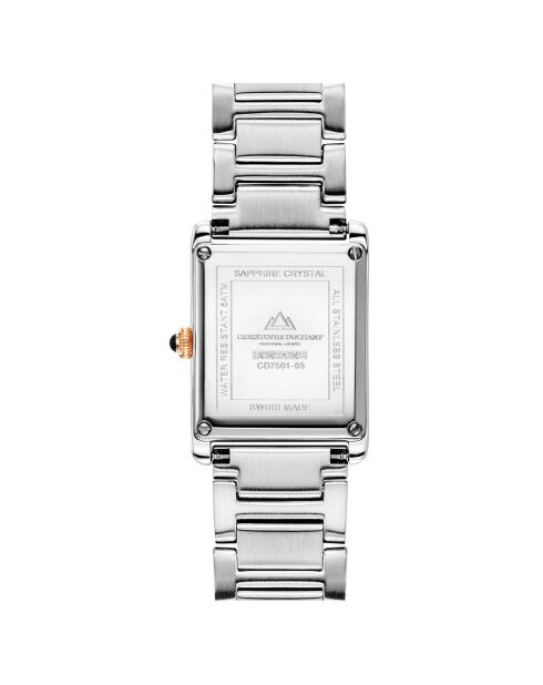 Montre Femme Quartz en Acier Fontaine argenté/rose doré