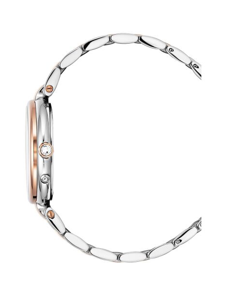 Montre Femme Quartz en Acier Etoile argenté/rose doré