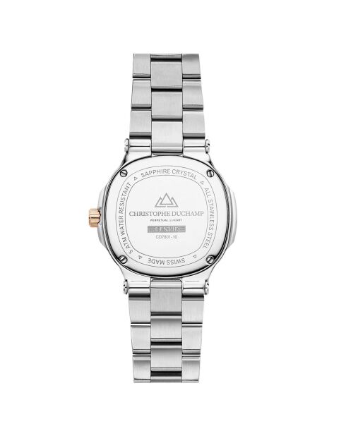 Montre Femme Quartz en Acier L'Envie argenté/rose doré