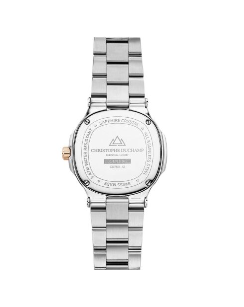 Montre Femme Quartz en Acier L'Envie argenté/rose doré