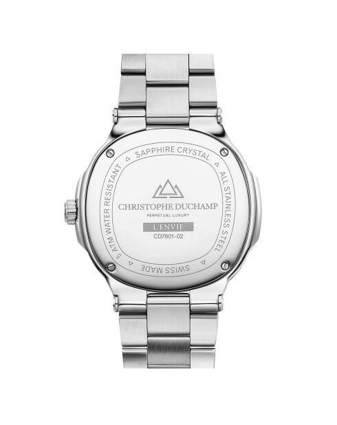 Montre Homme Quartz en Acier L'Envie argentée