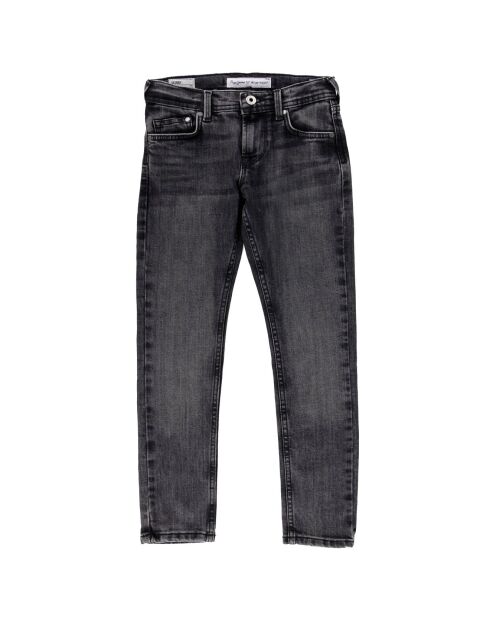 Jean en Toile de coton extensible Finly gris anthracite