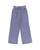 Pantalon fluide Sol imprimé bleu/blanc