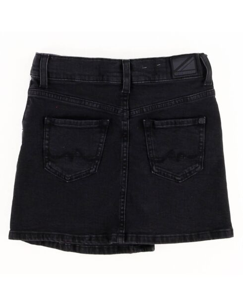 Jupe en Jean Hannah à boutons et asymétrique noire