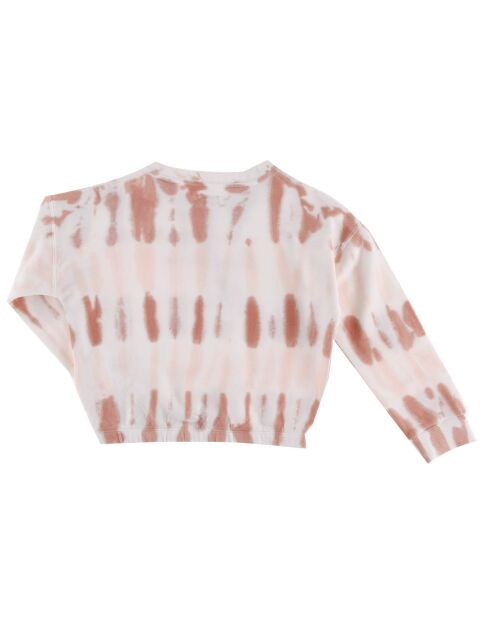 Sweat en Coton Grace tie & dye rose/terracotta