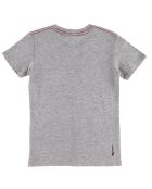 T-Shirt en Coton Drapeau Carlton gris chiné