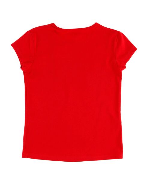 T-Shirt en Coton à Logo fleurs Hatty rouge