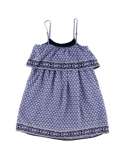 Robe Lucia fluide à fines bretelles bleu marine