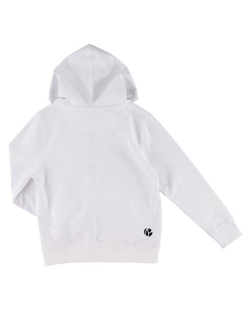 Sweat en Coton London à capuche blanc