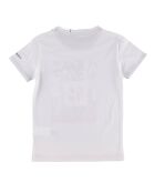 T-Shirt en Coton Cannon impression et logo blanc