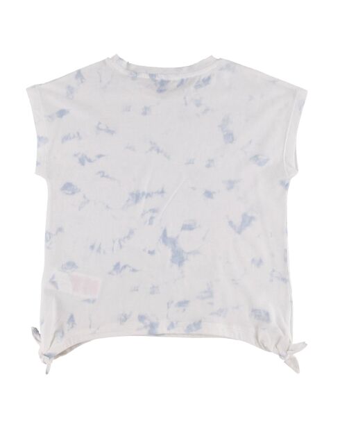 T-Shirt en Coton Hilary tie & dye blanc/bleu