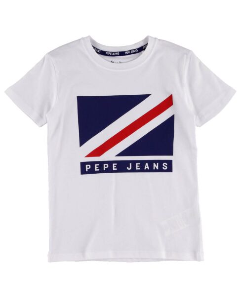 T-Shirt en Coton Drapeau Carlton blanc