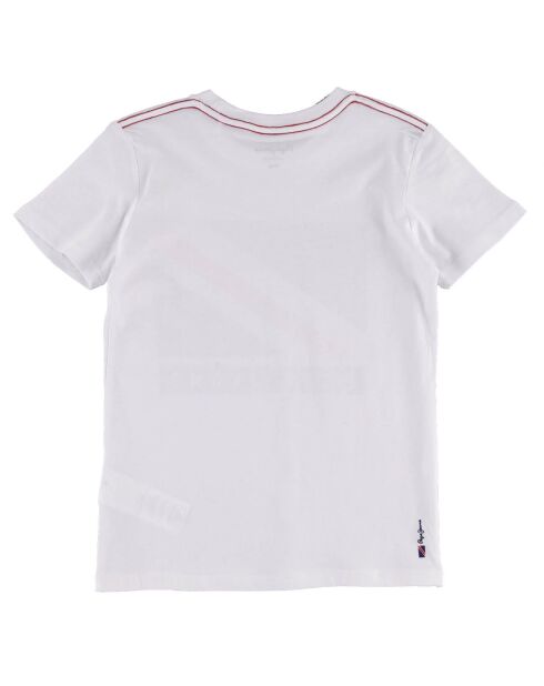 T-Shirt en Coton Drapeau Carlton blanc