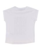 T-Shirt en Coton Keisha motif drapeau blanc