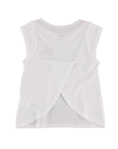T-Shirt en Coton Halua croisé dans le dos blanc