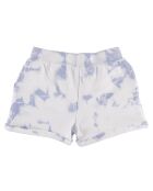 Short en Coton Geneva tie & dye blanc/bleu