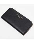 Portefeuille en Cuir Ali noir - 19.5x10.5 cm