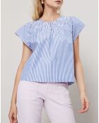 Top Smocks à rayures bleu/blanc