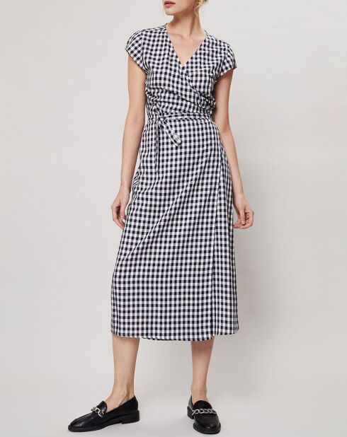 Robe Fabrizia Vichy bleu/blanc