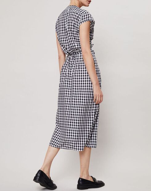Robe Fabrizia Vichy bleu/blanc