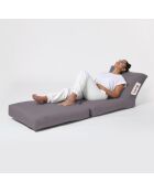 Pouf Siesta gris - 55x40x40 cm