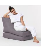 Pouf Siesta gris - 55x40x40 cm