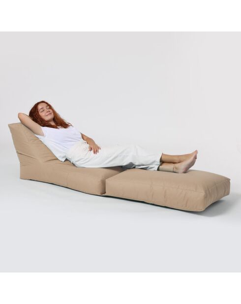 Pouf Siesta marron - 55x40x40 cm