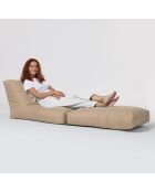 Pouf Siesta marron - 55x40x40 cm