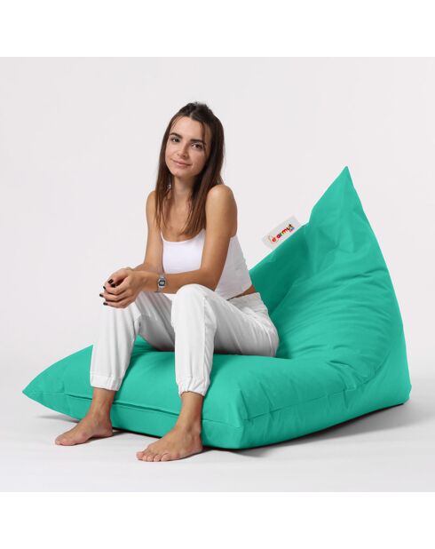 Pouf Pyramid turquoise - 145x35x90 cm