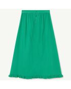 Jupe longue en Coton Sparrow verte