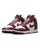 Baskets en Cuir Dunk High bordeaux