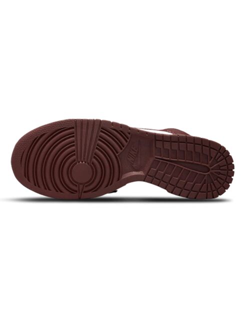 Burgundy Dunk High leren sneakers