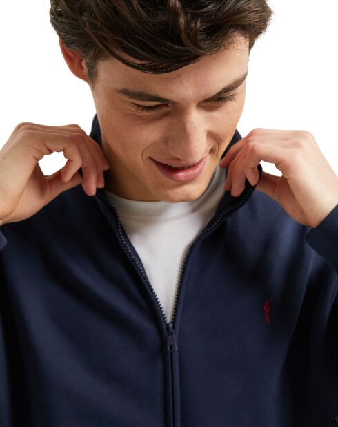 Sweat zippé marine