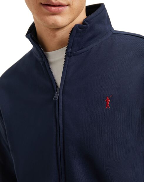 Sweat zippé marine