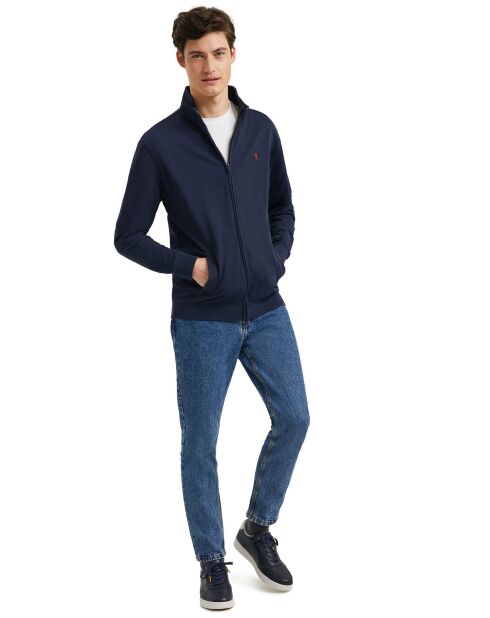 Sweat zippé marine
