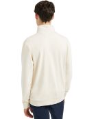 Sudadera color crudo con cremallera