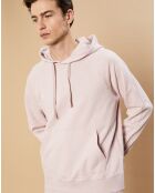 Sweat à capuche Light faded rose