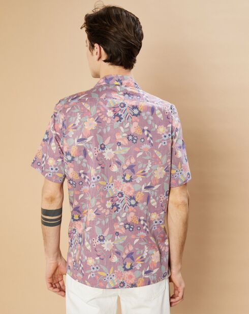 Chemise Slim Slam reverse floral