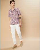 Chemise Slim Slam reverse floral