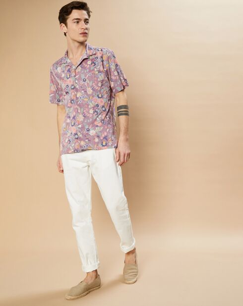 Chemise Slim Slam reverse floral